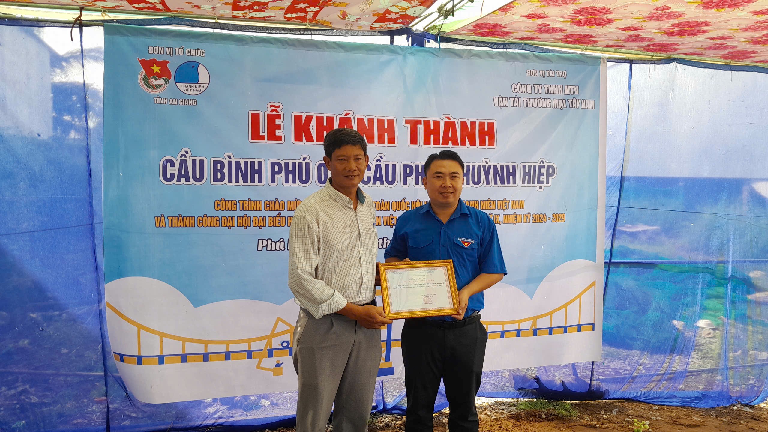 Khánh thành Cầu Bình Phú 2 - Phạm Huỳnh Hiệp, xã Phú Bình, Huyện Phú Tân