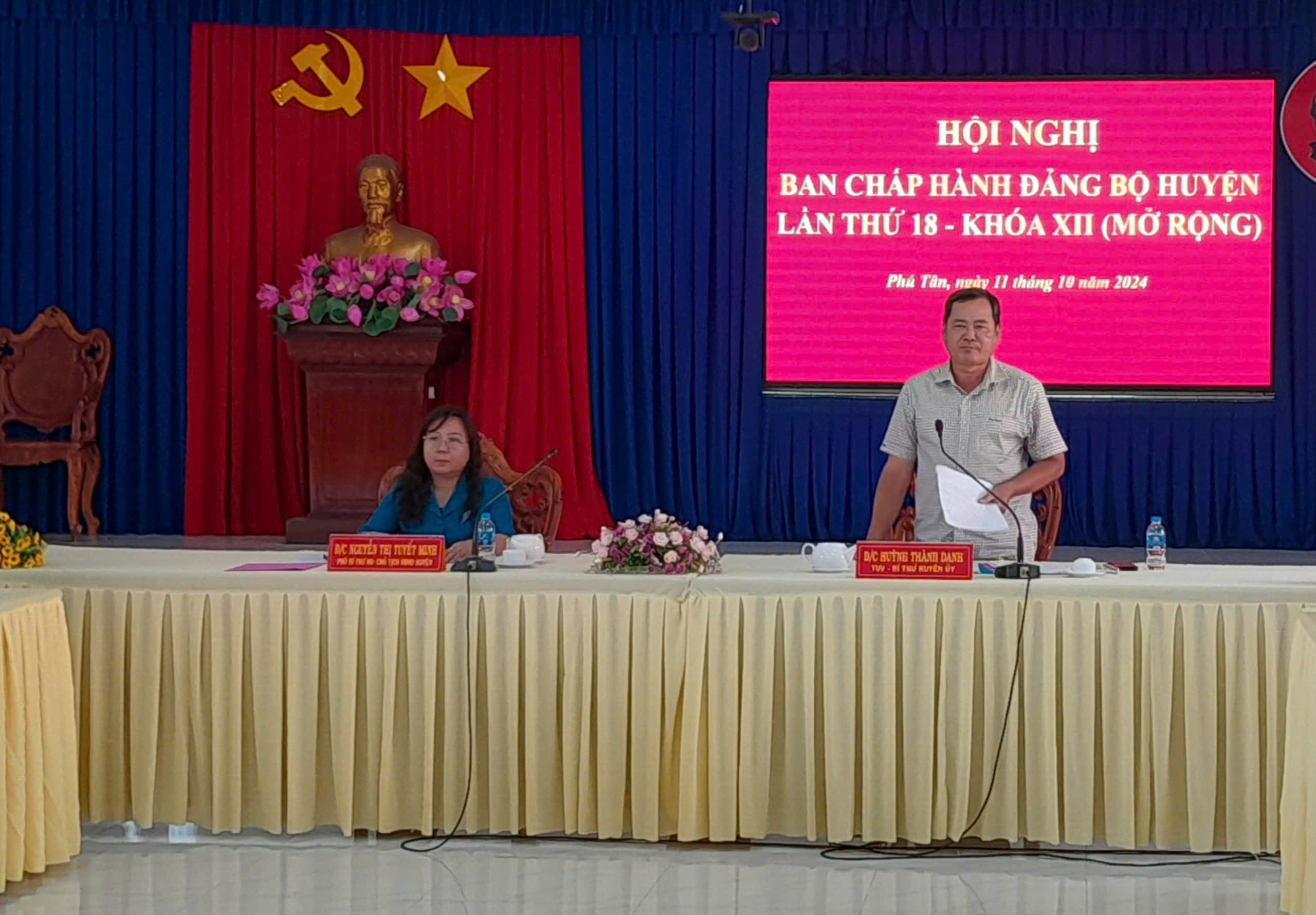 Phú Tân tổ chức Hội nghị Ban Chấp hành mở rộng lần thứ 18 – Khóa XII
